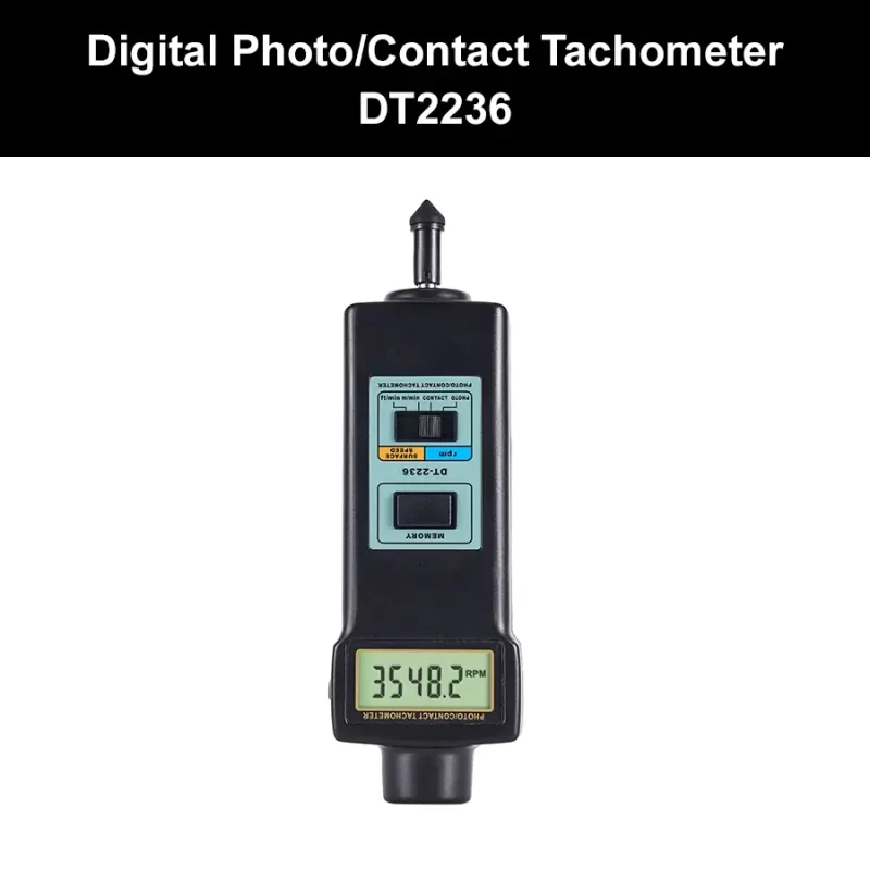 Digital Photo/Contact Tachometer DT2236