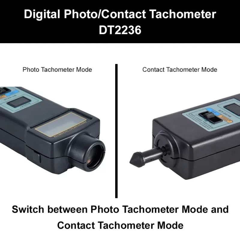 Digital Photo/Contact Tachometer DT2236 - Image 2