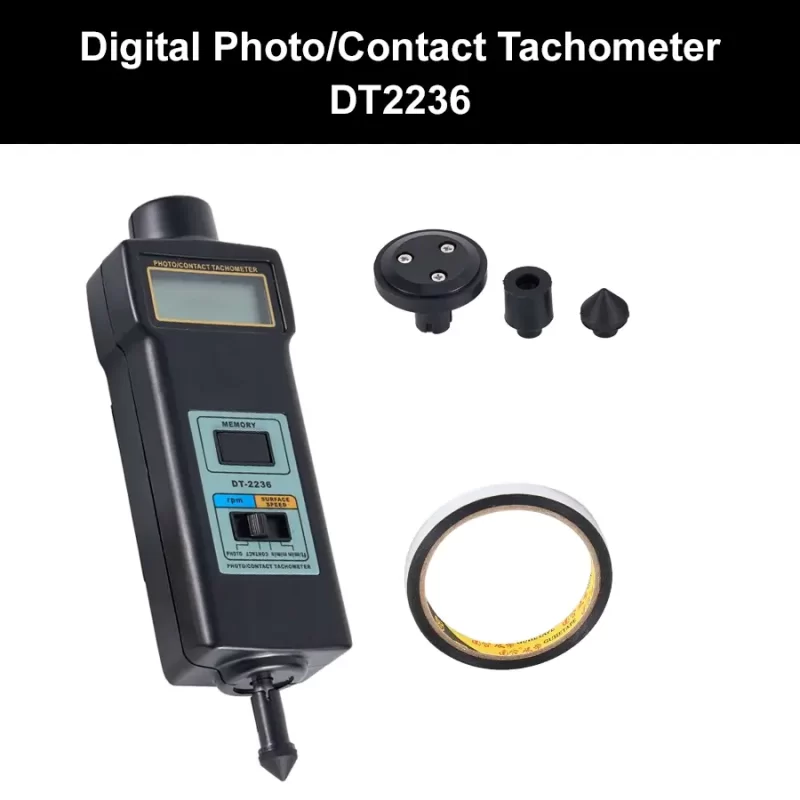 Digital Photo/Contact Tachometer DT2236 - Image 3